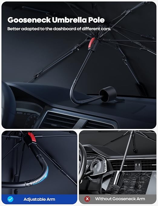 وداعاً للمقاعد الحارقة والمقود الساخن! ☀️ Keeps Your Car Cool &  Protects Interior from UV Damage